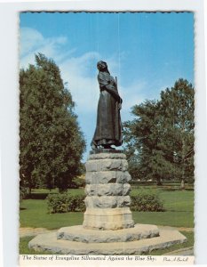 Postcard Statue of Evangeline Grand Pre National Park Nova Scotia Canada