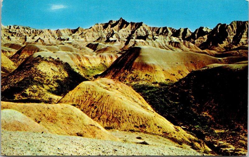 Big Badlands Sistema de Parques Nacionales Dakota del Sur SD Tarjeta postal vintage UNP Dexter 