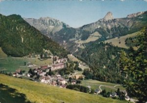 Switzerland Les Avants sur Montreaux Vue generale et la Dent de Jaman