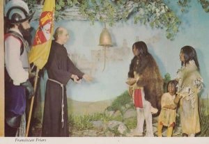 Franciscan Friars Monk Monks Bring Christianity USA Texas Indians Rare Postcard