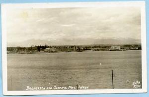 WA - Bremerton, Olympic Mountains  *RPPC