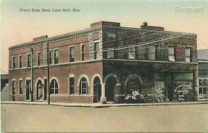 OK, Lone Wolf, Oklahoma, Orient State Bank, J.C. Davenport Grocery, Ekstrad Drug