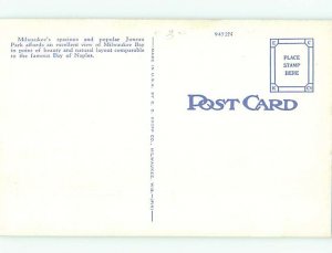 Unused Linen PARK SCENE Milwaukee Wisconsin WI H2292