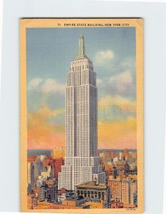 Postcard Empire State Building New York City New York USA