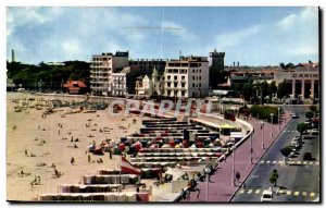 Old Postcard Les Sables D Olonne Beach and the casino