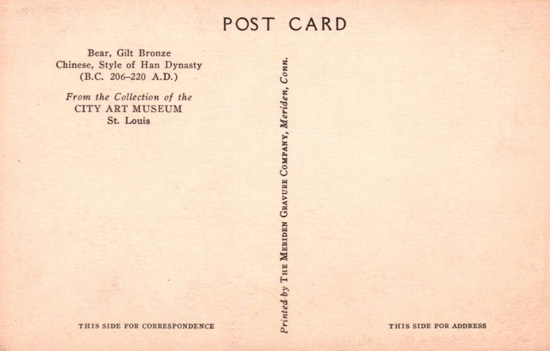 Bear Gilt Bronze,City Art Museum,St Louis,MO BIN