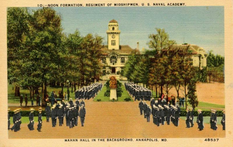 MD - Annapolis. US Naval Academy, Mahan Hall, Midshipmen