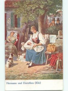 Divided-Back GREAT SCENE Scarce Foreign Postcard AA6698