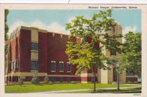 Illinois Jacksonville Masonic Temple Curteich