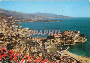 Old Postcard The French Riviera Principality of Monaco Overview