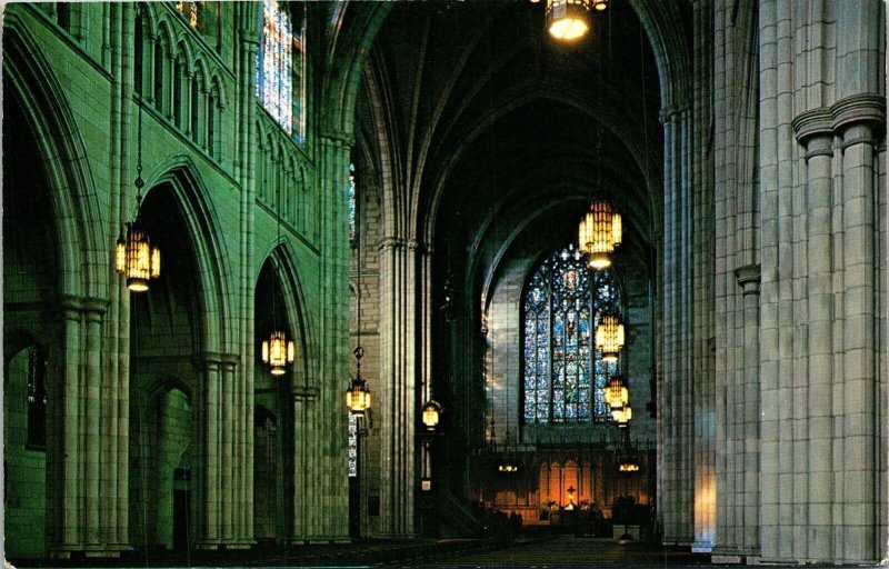 Princeton New Jersey Interior Chapel Postcard VTG UNP Plastichrome Vintage 