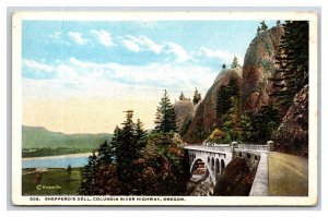 Shepperd's Dell Columbia River Highway Oregon OR UNP WB Postcard N19