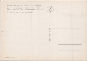 Convair-240 Airliner Polish Airlines Vintage Postcard BS.32