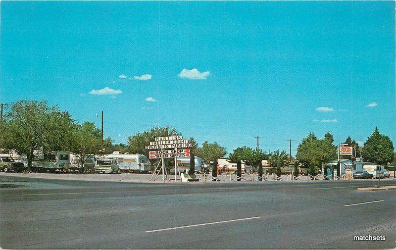 1960s DEMING NEW MEXICO Martin's Trailer Park Schaaf postcard 1982