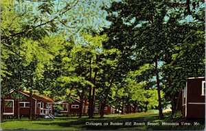 Cottages on Bunker Hill Ranch Resort Mountain View MO Postcard PC194