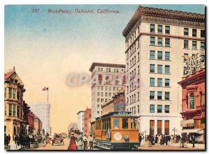 Modern Postcard A California standard loads because passengers on Broadway