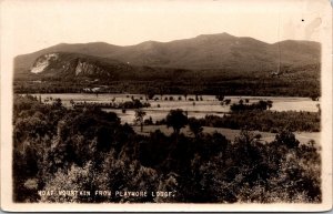 RPPC Moat Mountain from Playmore Lodge NH Vintage Postcard X51