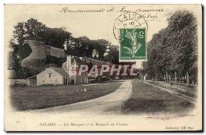 Old Postcard The Cliff Bercagnes and the Remparts du Chateau