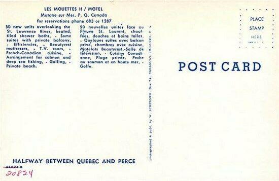 Canada, Quebec, Matane sur Mer, Les Mouettes H Motel, Multi View, W. Schermer