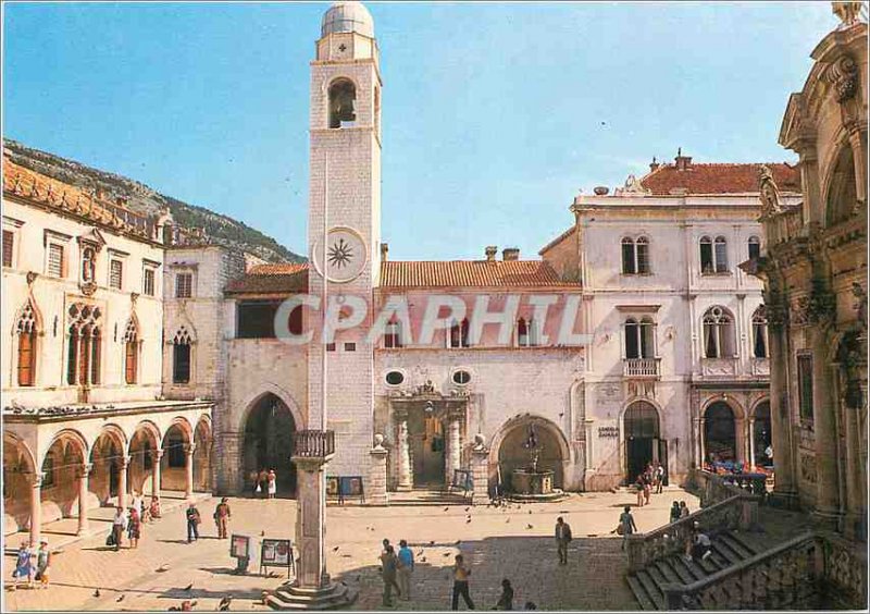 Postcard Modern Luza Dubrovnik Sponza the Clock Tower