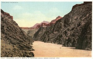 Grand Canyon Arizona AZ, Colorado River at Boucher Creek, Vintage Postcard