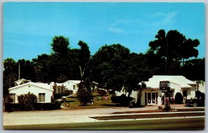 Vtg Daytona Florida FL Royal Palm Court Motel 1950s View Postcard