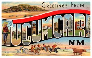 Greetings from  LARGE LETTER  Tucumcari New Mexico