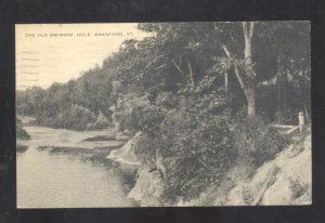 BRADFORD VERMONT VT. THE OLD SWIMMING HOLE VINTAGE POSTCARD