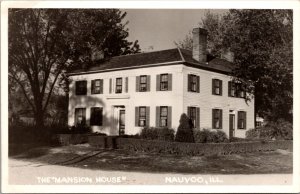 Real Photo Postcard The Mansion House in Nauvoo, Illinois