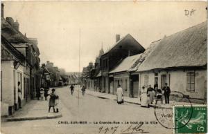 CPA CRIEL-sur-MER La Grande Rue. Le bout de la Ville (349245)