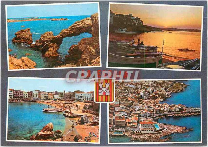 Modern Postcard Costa Brava La Escala Various aspectos