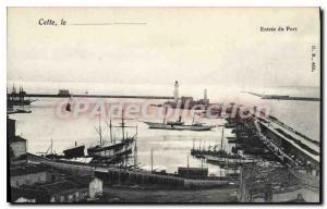 Old Postcard This Entree Du Port