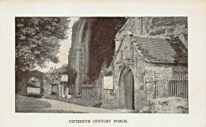 WINCHELSEA SUSSEX ENGLAND~CHURCH 15th CENTURY PORCH POSTCARD