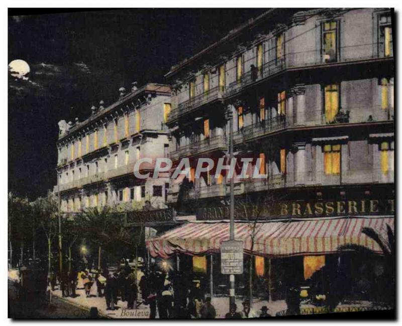 Old Postcard Oran Brasserie