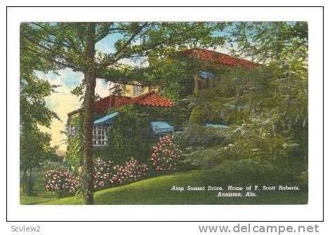 Atop Sunset Drive, Home Of T. Scott Roberts, Anniston, Alabama, 1930-1940s