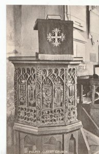 Cornwall Postcard - Pulpit - Cubert Church     ZZ3276