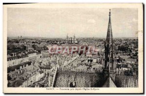 Old Postcard Nancy Panorama taken from the & # 39Eglise St Epvre