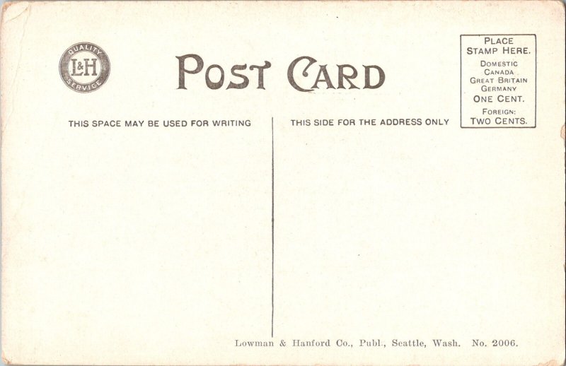 Public Library, Seattle, WA Vintage Postcard KD9
