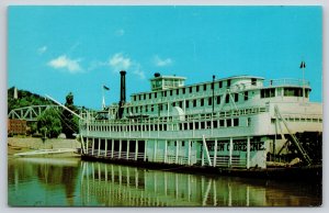 Transportation~Hannibal MO~Steamboat “Gordon C Greene” Stern-Wheeler~Vtg PC