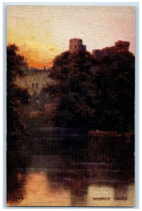 c1910 Warwick Castle Avon Shakespeare's Country Oilette Tuck Art Postcard