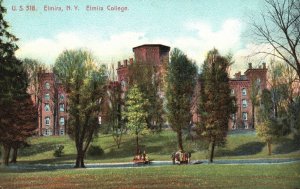 Vintage Postcard 1910's Elmira College Elmira New York Aristophot Co. Pub.