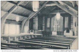 New York Moravia Interior Of Lakeside Chapel Casowasco