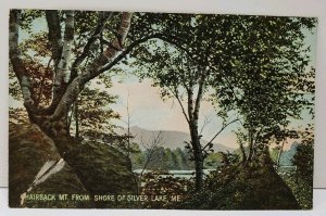 Silver Lake Maine Hairback Mountain from Shore Postcard D9