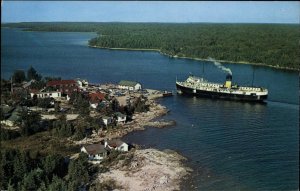 Manitoulin Island Ontario South Baymouth S.S. Norisle Ferry Steamer Vintage PC