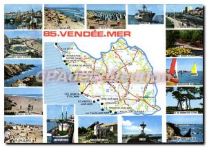 Postcard Modern Vendee Ankh Sea island of Yeu Longeville-sur-mer Fromentine J...