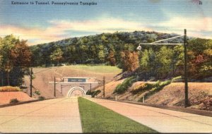 Pennsylvania Turnpike Entrance To Tunnel