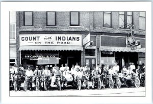 x12 1910s Repro LOT Waterloo IA Chrome Photo Downtown Postcards Motorcycle 5E