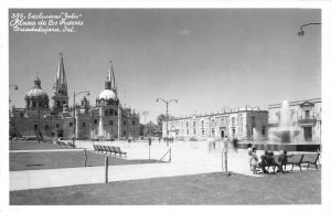 RPPC Plaza de los Poderes, Guadalajara, Mexico c1950s Vintage Postcard