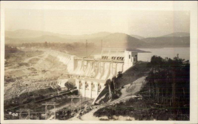 Vermont 15 Fifteen Mile Falls Dam c1920s-30s Real Photo Postcard