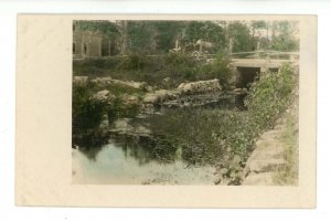 NH - Franklin. Bridge & Auto ca 1910      RPPC